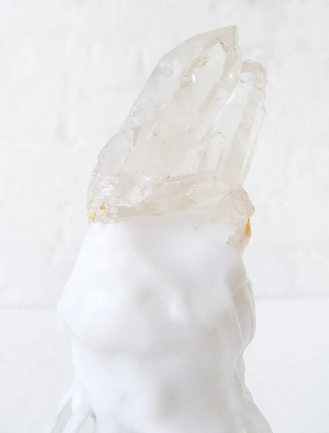 10% SALE Wax Sealed Vintage Bottle with Raw Quartz Points Topper