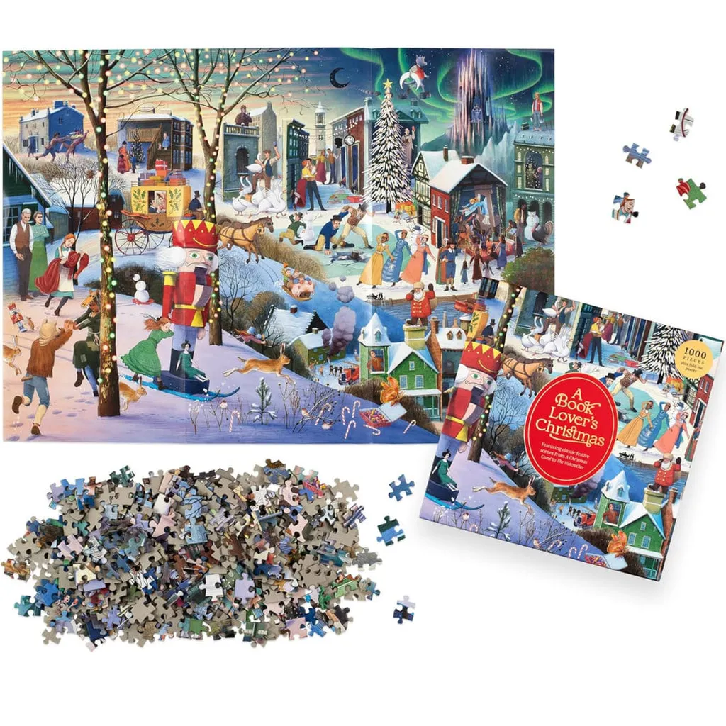 A Book Lover's Christmas | 1,000 Piece Jigsaw Puzzle