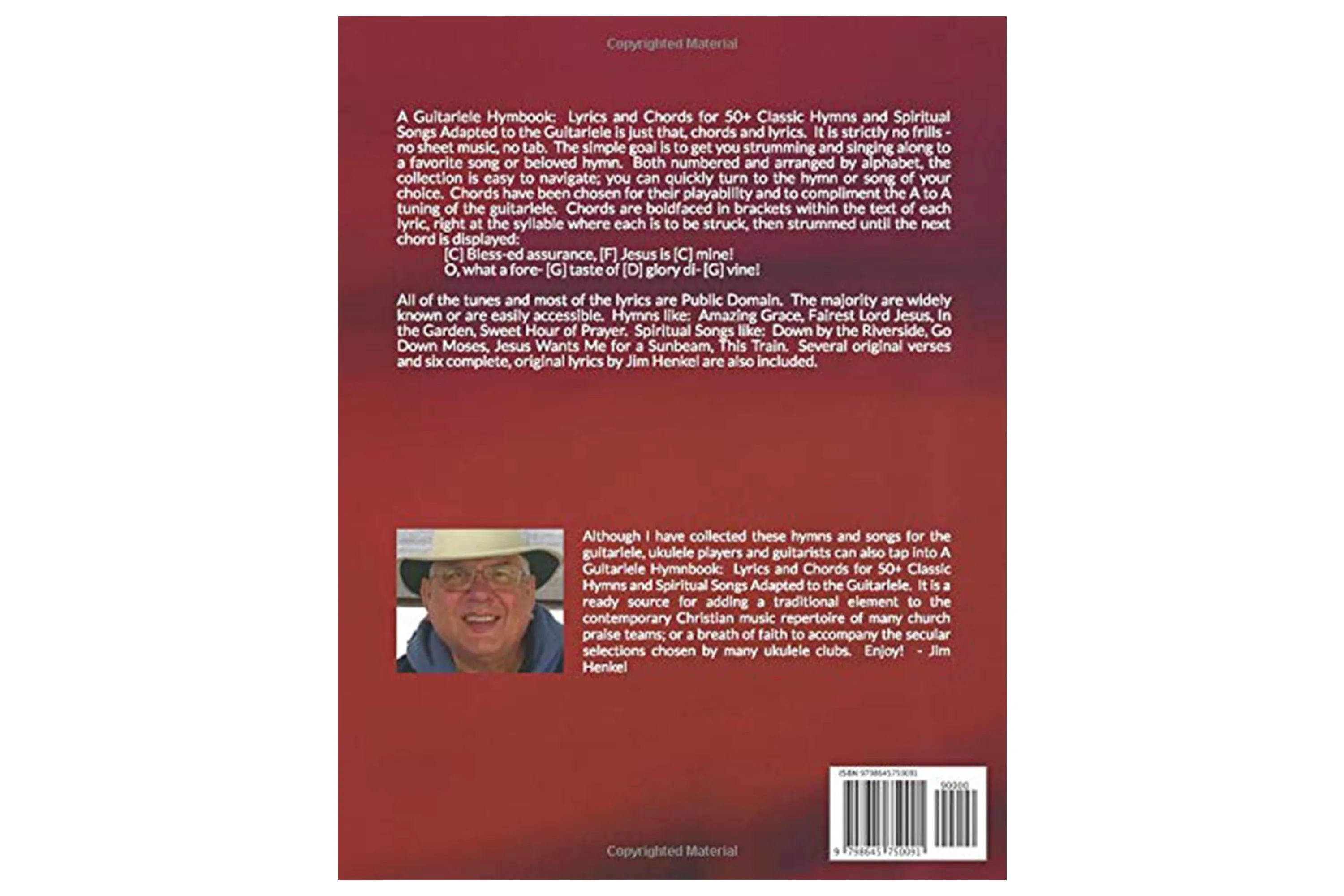 A Guitarlele Hymnbook: Lyrics and Chords for 50  Classic Hymns and Spiritual Songs