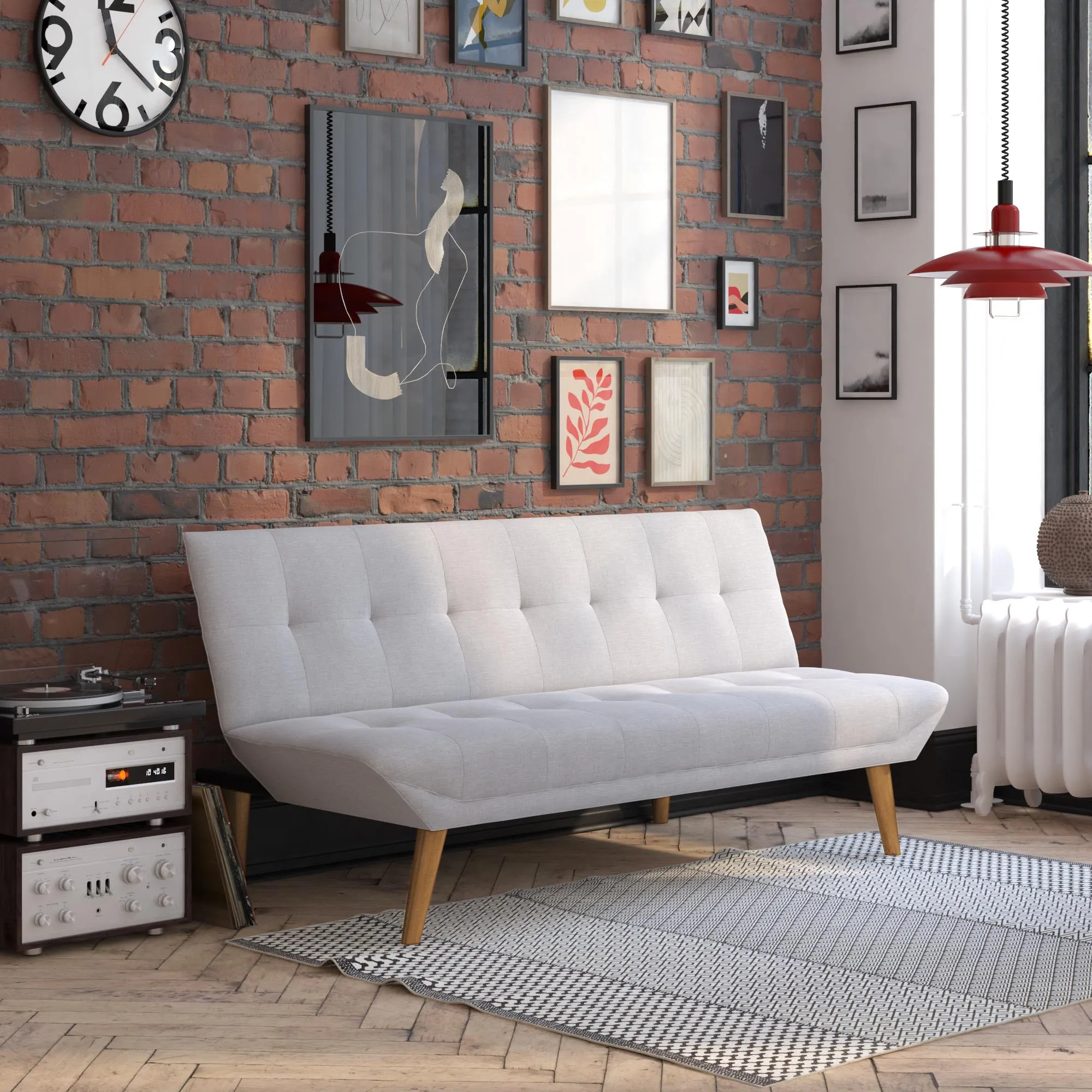 Adley Small-Space Modern Futon