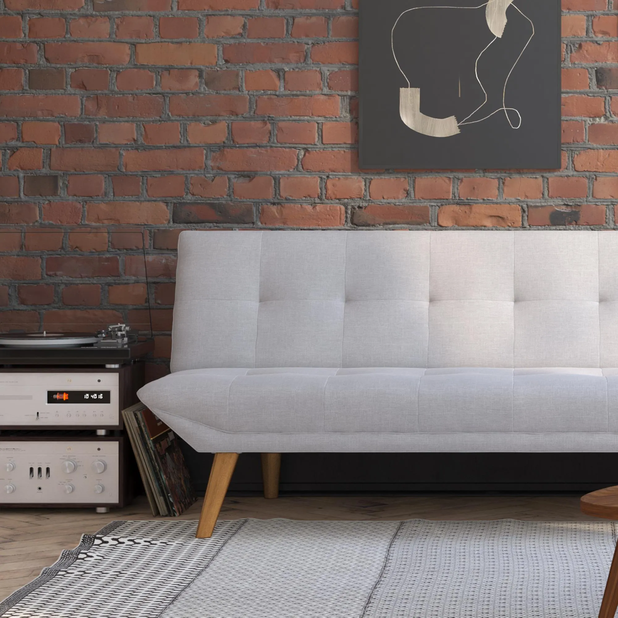 Adley Small-Space Modern Futon