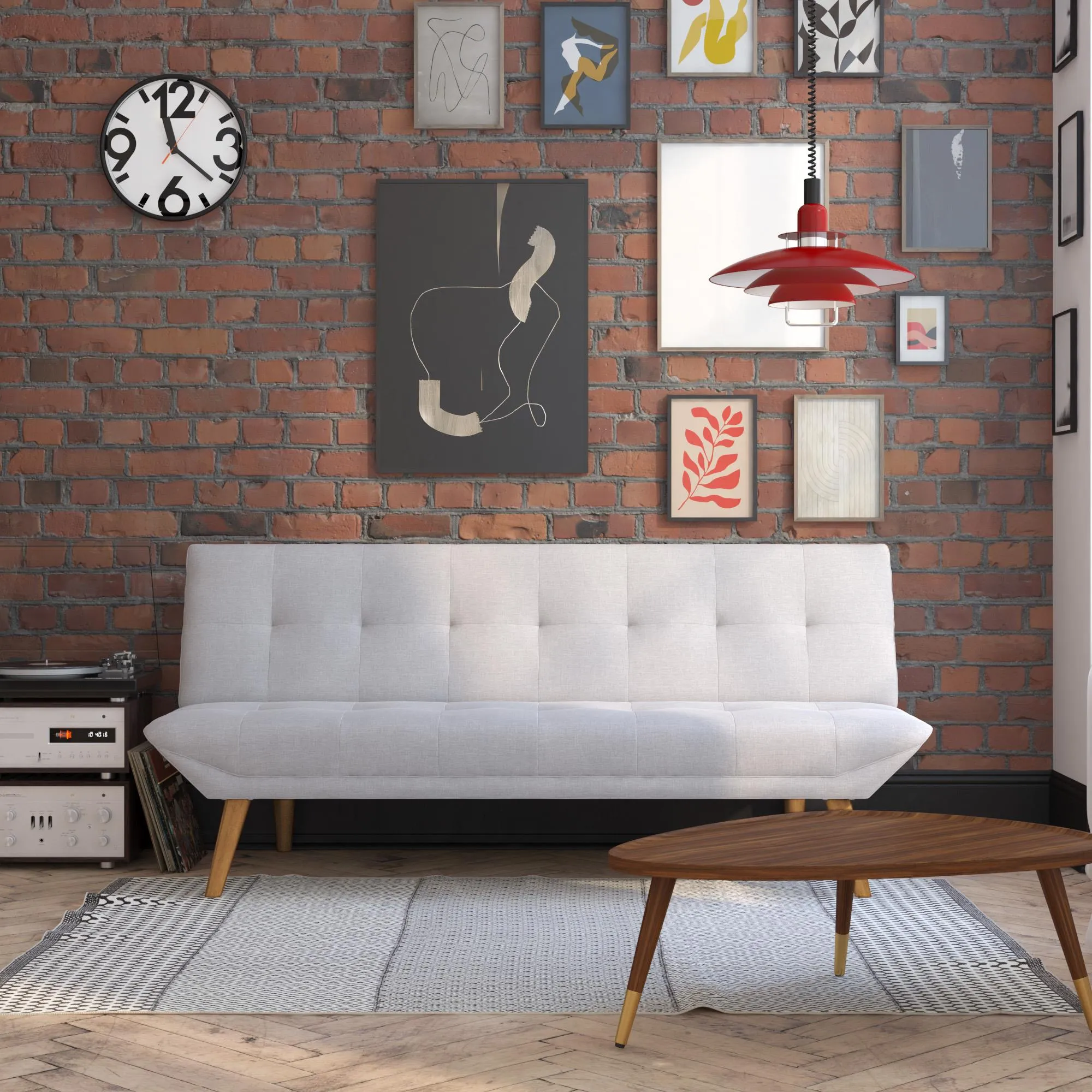 Adley Small-Space Modern Futon