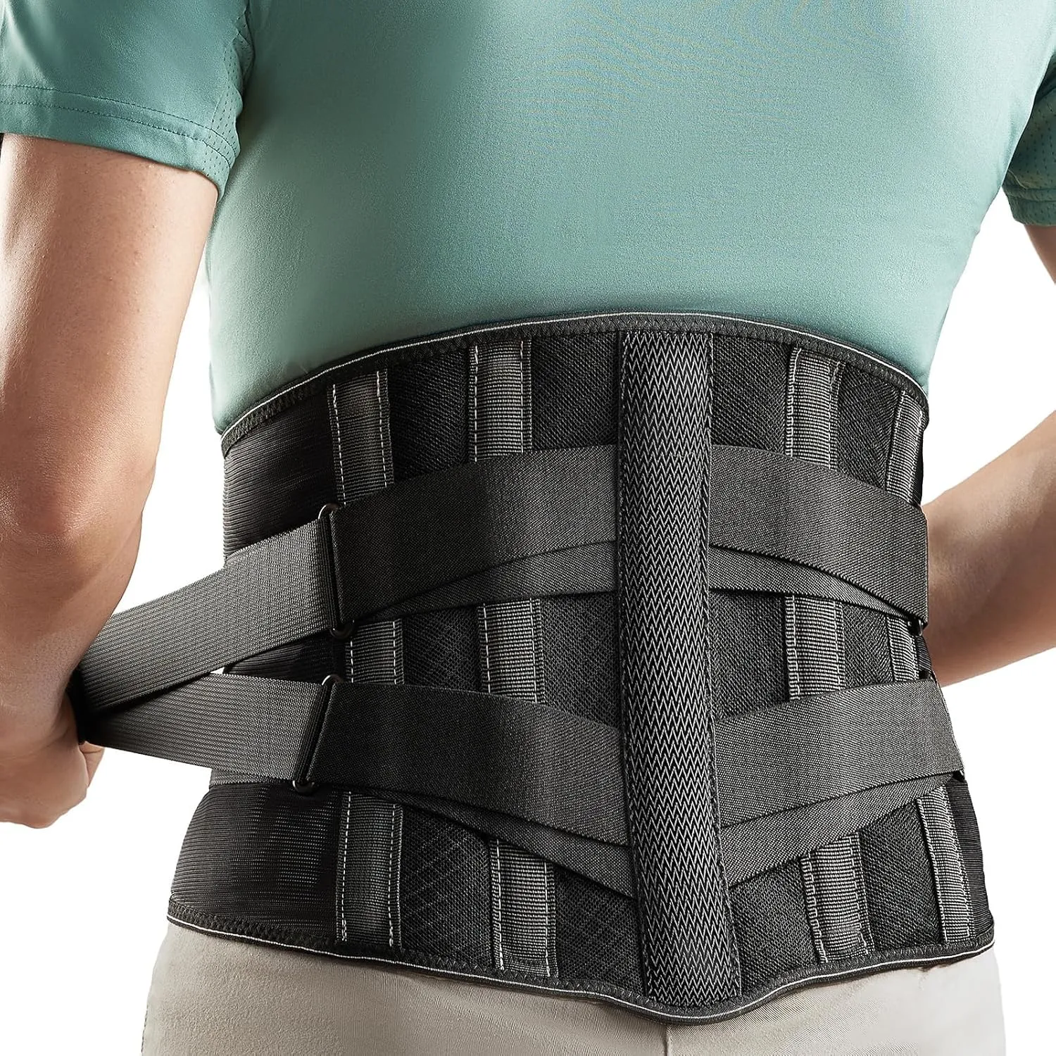 Back Brace for Lower Back Pain Relief Men Women, Immediate Relief from Sciatica, Herniated Disc, Scoliosis, Breathable Back Support Brace with 3D Lumbar Support Pad for Home & Lifting At Work