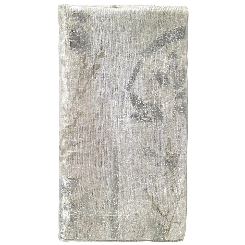 Bodrum Avignon metallic print linen napkins & runners