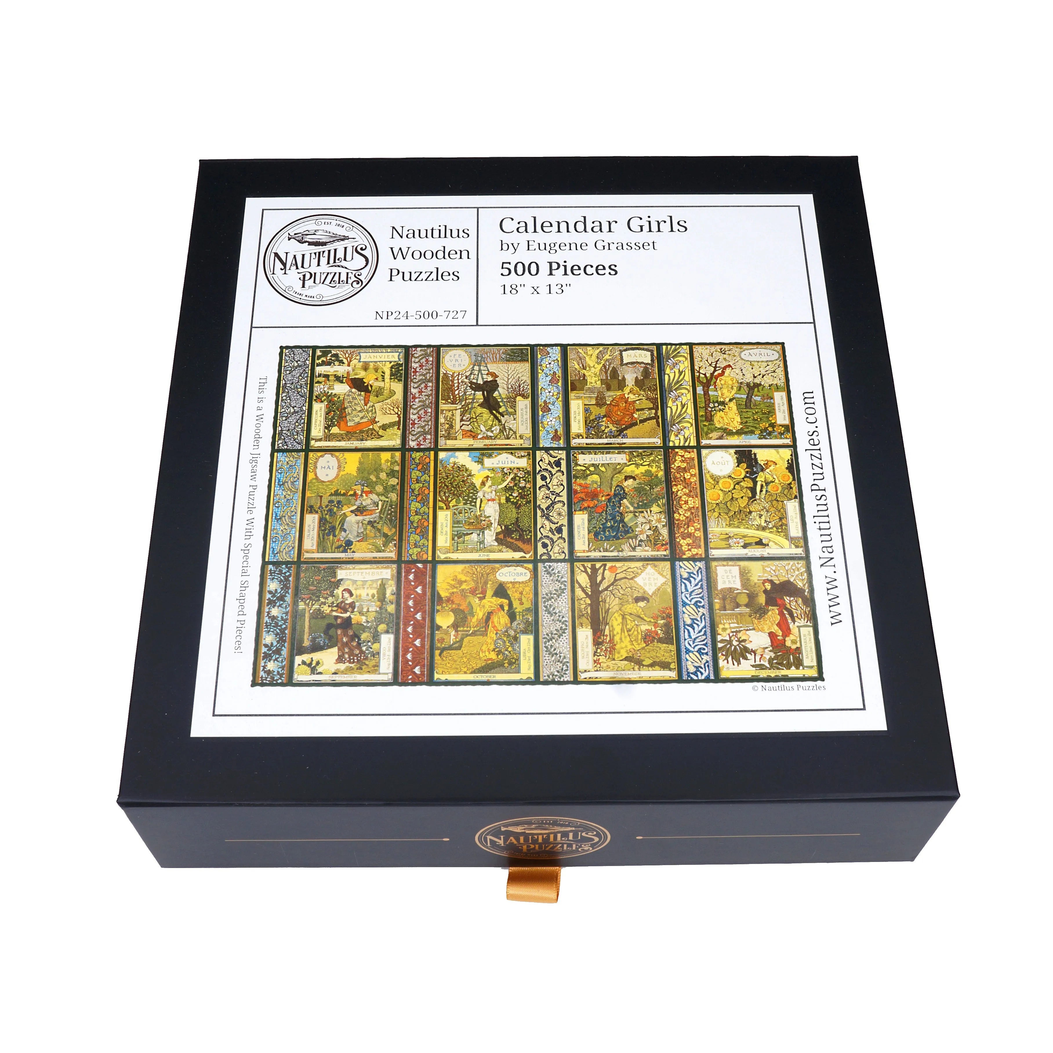 Calendar Girls (500 Piece Wooden Jigsaw Puzzle)