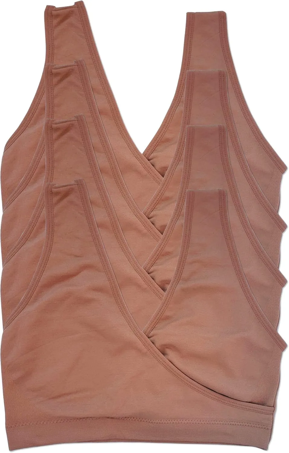 Caramel Cantina 4 Pack Nursing Maternity Womens Sleep Comfort Bralette Bra