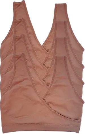 Caramel Cantina 4 Pack Nursing Maternity Womens Sleep Comfort Bralette Bra