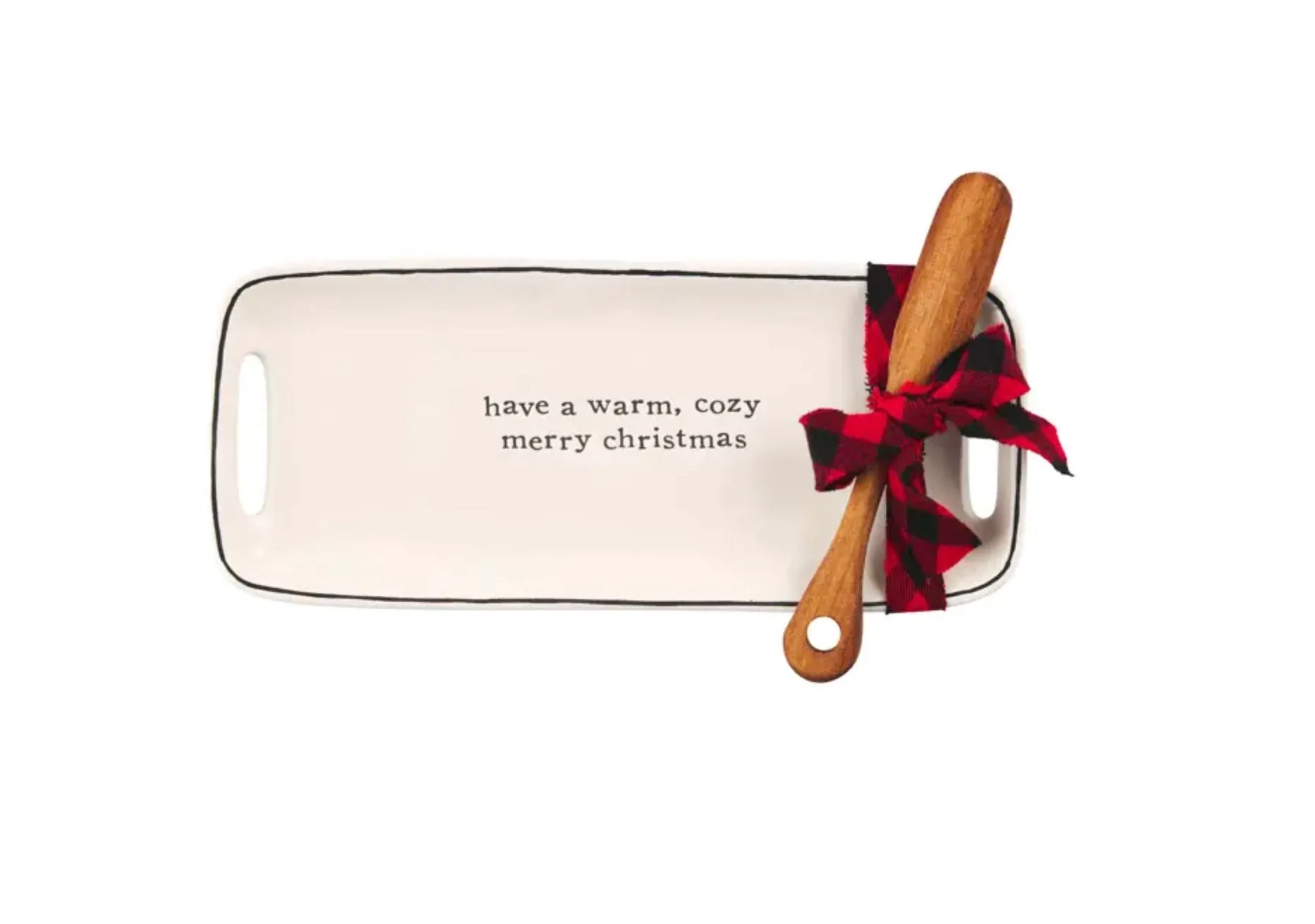 Christmas Sentiment Everything Plate Set