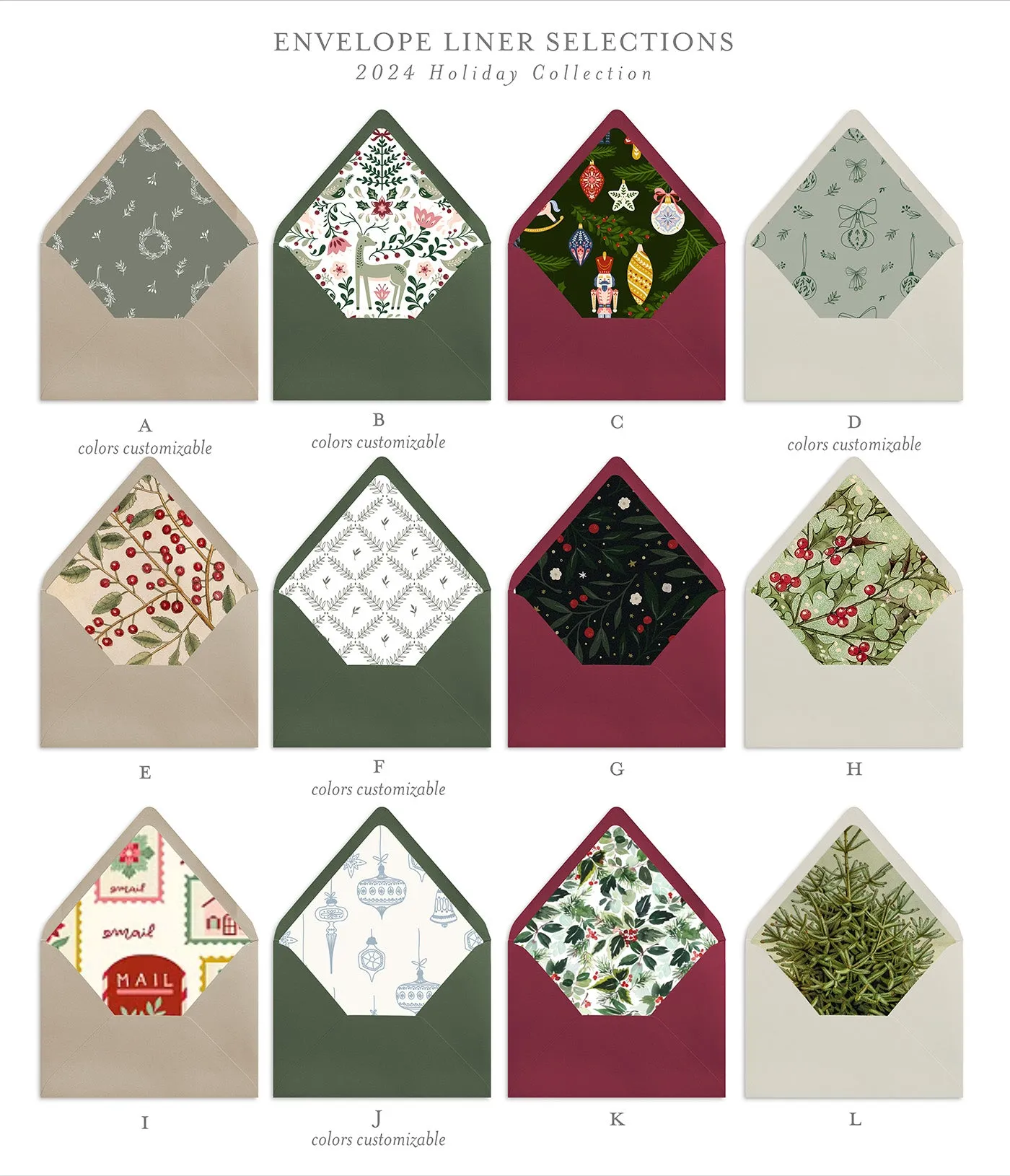 Classic Christmas - Letterpress Holiday Cards