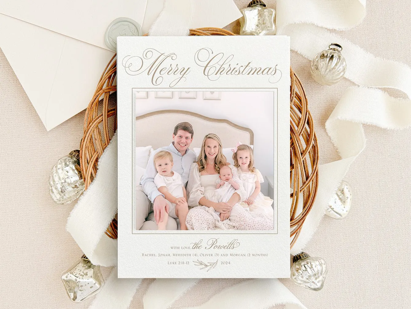 Classic Christmas - Letterpress Holiday Cards