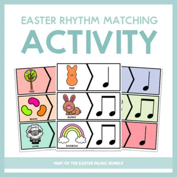 Easter Rhythm Matching Activity | Printable