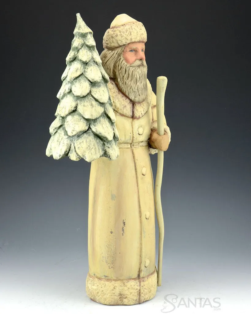 Ed Pribyl Arctic White Christmas Pine Santa 16 inch