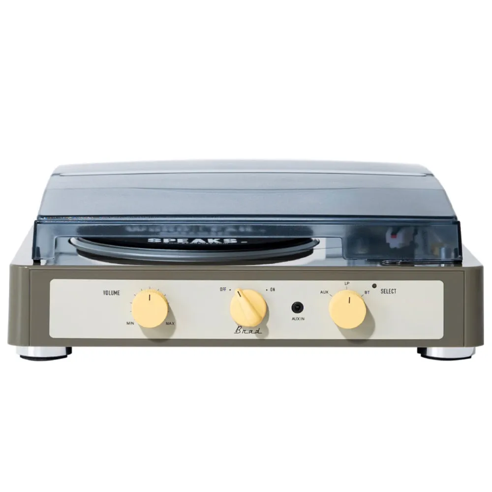 Gadhouse Brad MKII Record Player - Grey   Bundled Crosley Record Storage Display Stand