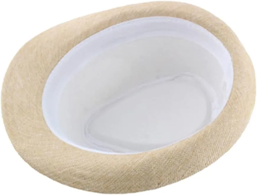 Jazz Fedora Hat Panama Hat Men Vintage Top Hat Men's Fashion Jazz Cap, Fits Head Circumference 56-58cm/22-22.83"