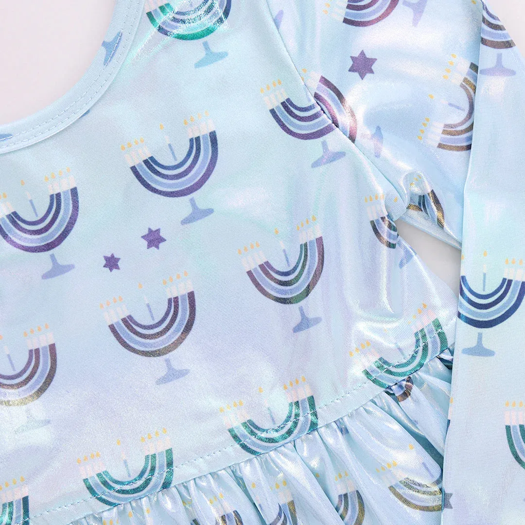 Lame Steph Dress, Hannukah Menorahs