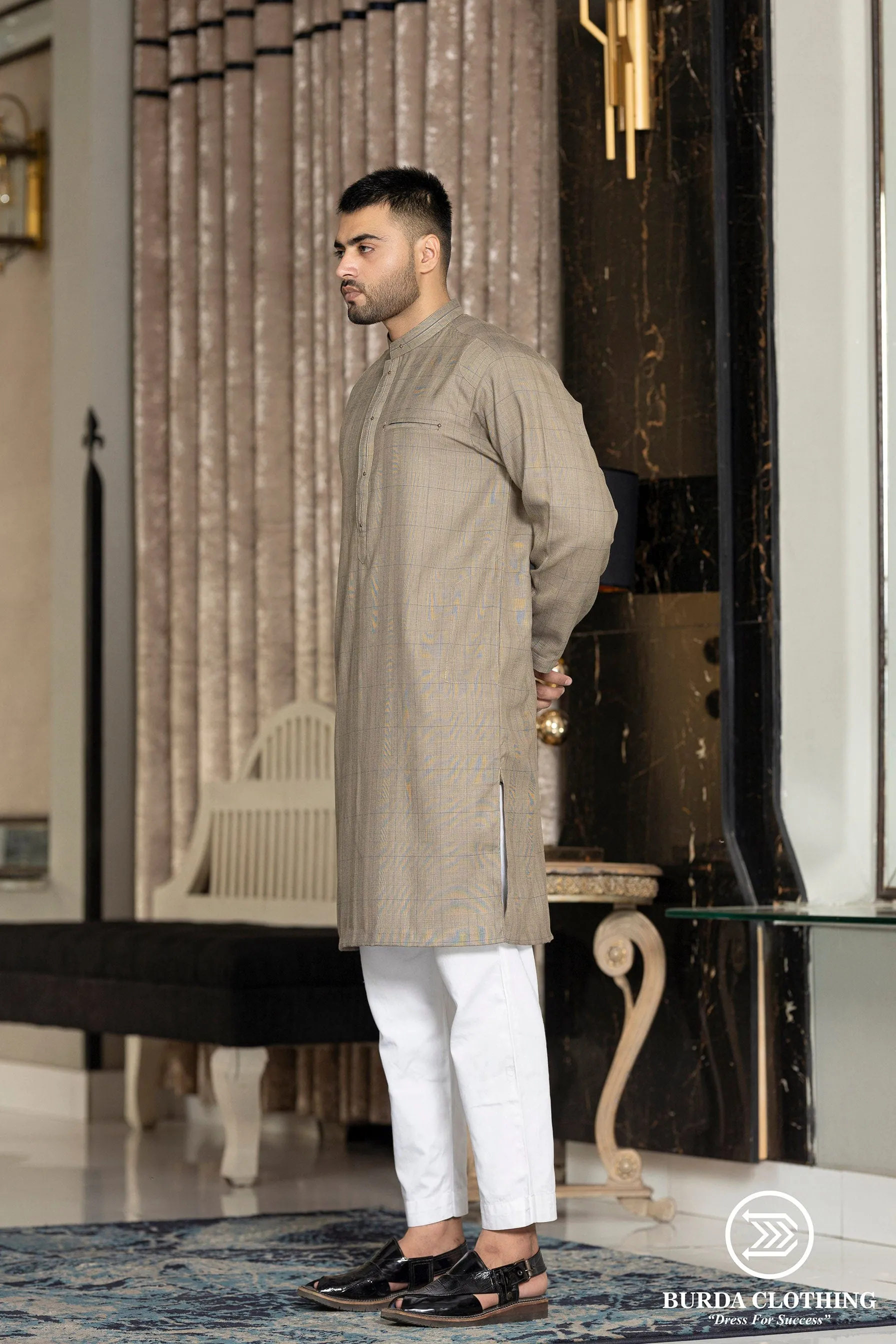 Light-Brown Premium Kurta