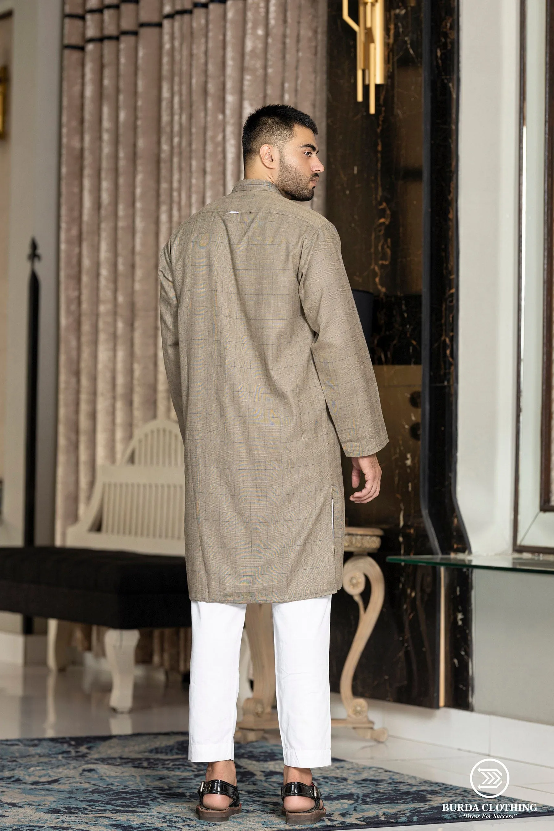 Light-Brown Premium Kurta