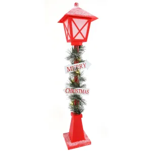 Light Up Merry Christmas Sign Lamppost (64cm)