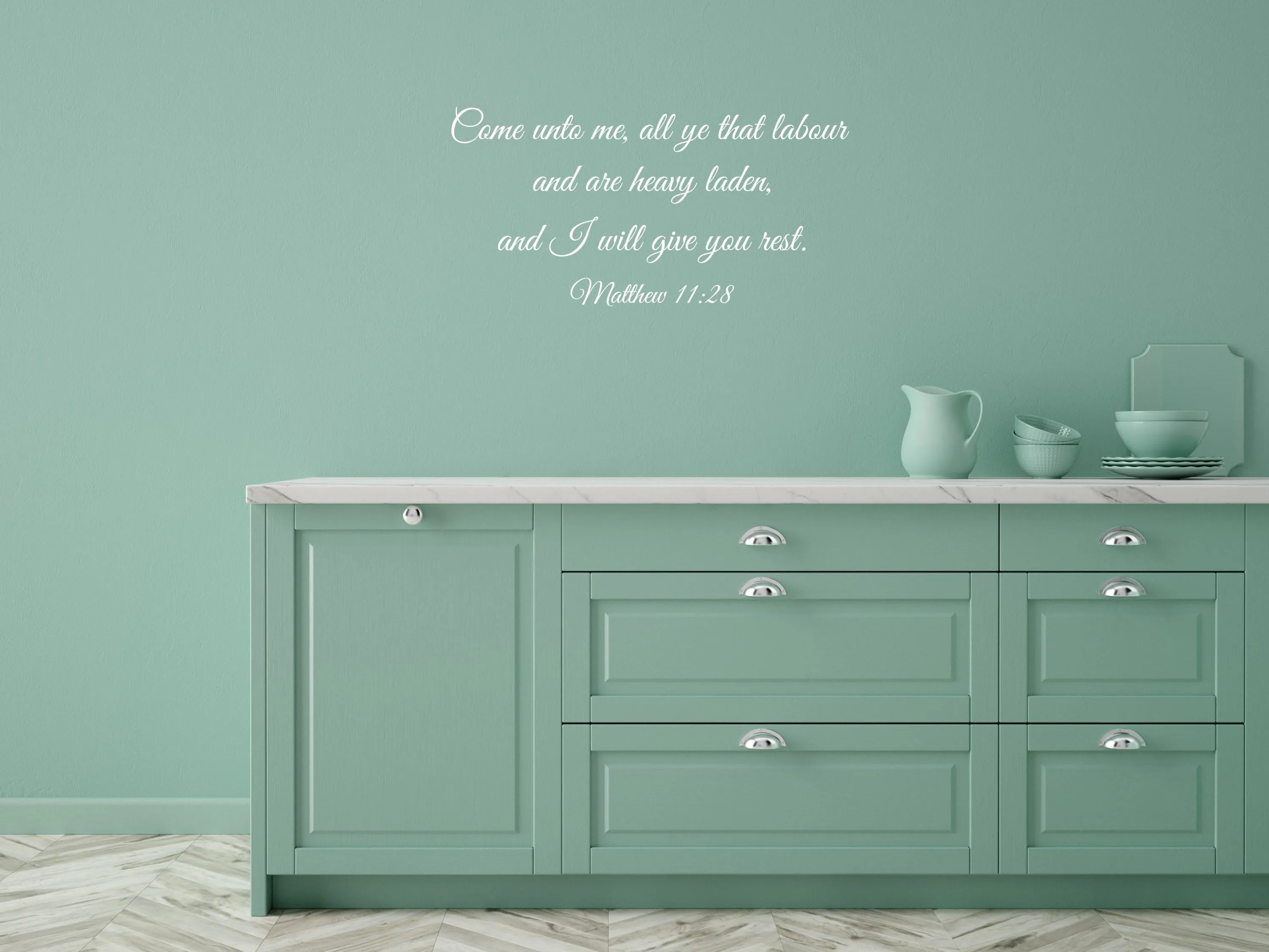 Matthew 11:28 - Bedroom Scripture Decal