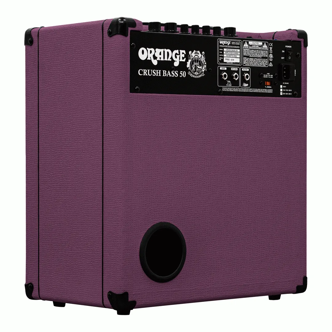 Orange Crush Bass 50 Glenn Hughes L.E. Purple