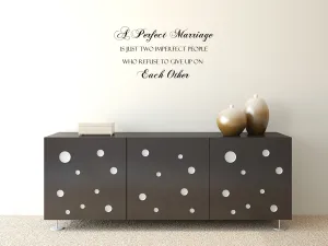 Perfect Marriage Vinyl Wall Decal