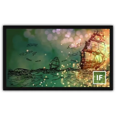 Severtson Screens Impressions Series Fixed Frame 141" (130.5" x 55.5") CinemaScope [2.35:1] IF2351413D