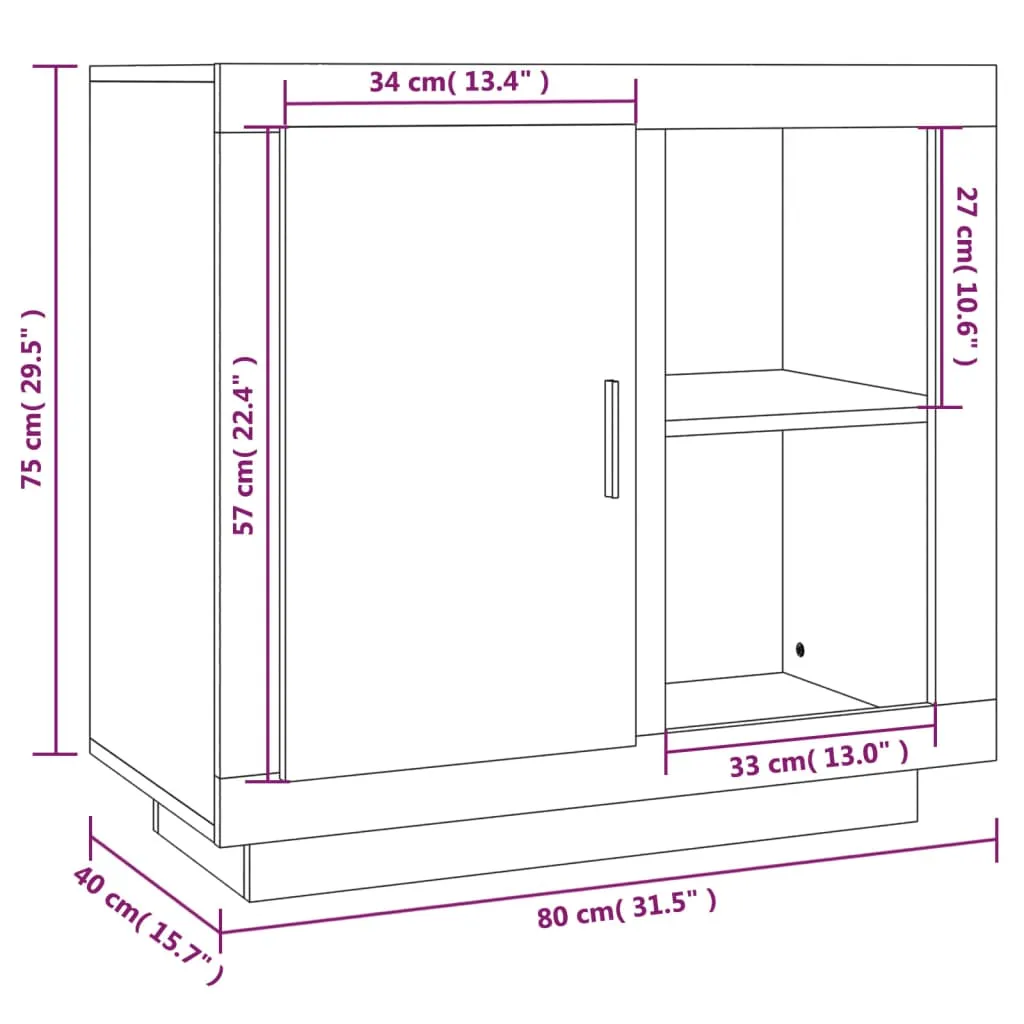 Sideboard Grey Sonoma