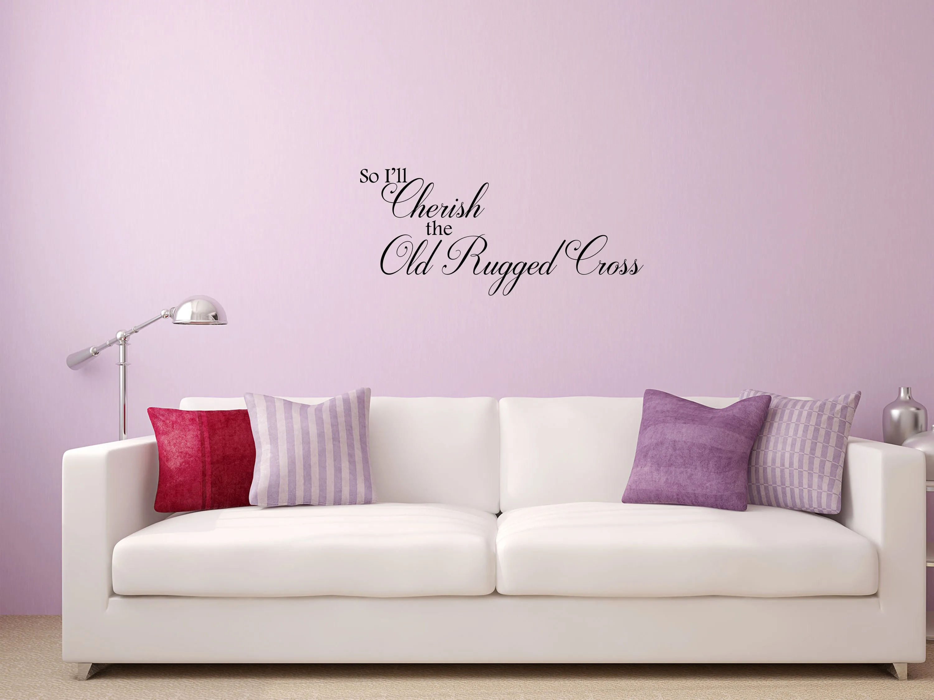 So I'll Cherish The Old Rugged Cross Wall Decal