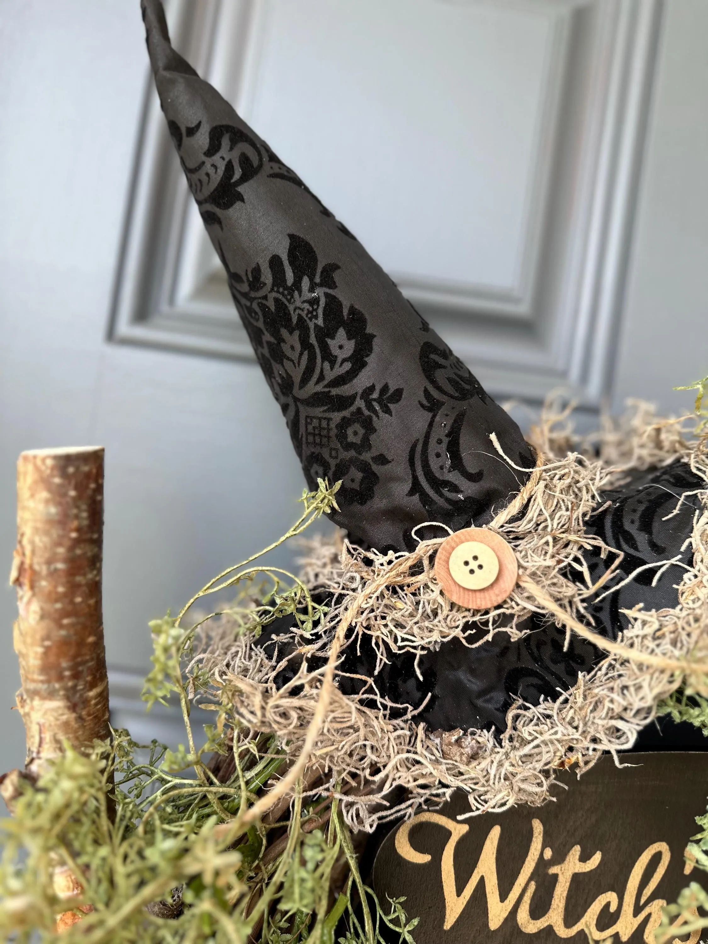 Spooky Halloween Wreath Witch's Rules Wreath
