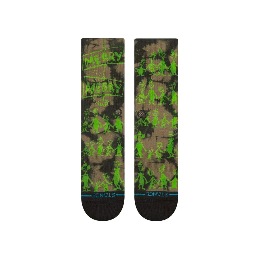 Stance Adult Christmas Down In Whoville Grinch Socks