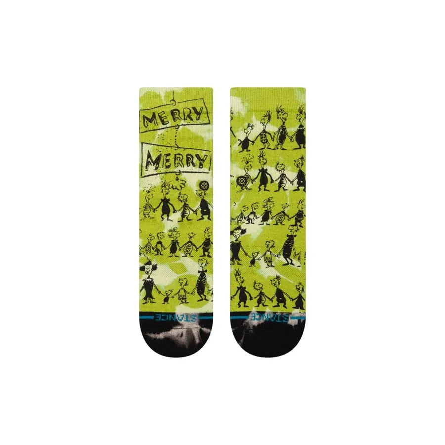 Stance Kids Christmas Down In Whoville Grinch Socks
