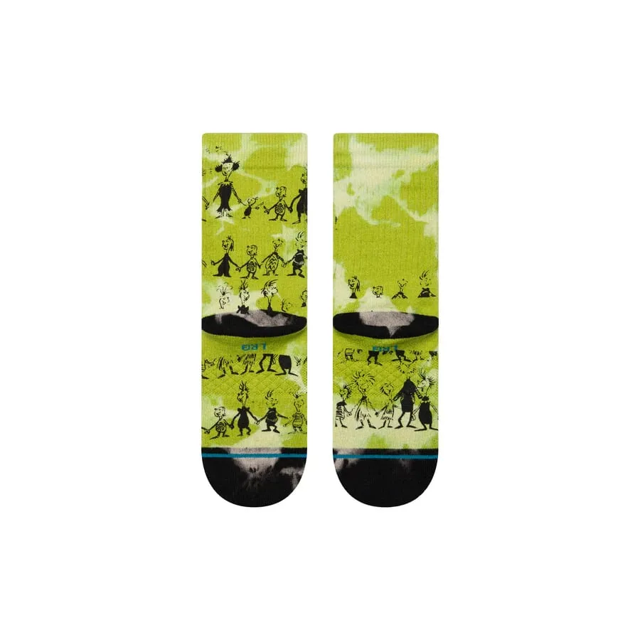 Stance Kids Christmas Down In Whoville Grinch Socks