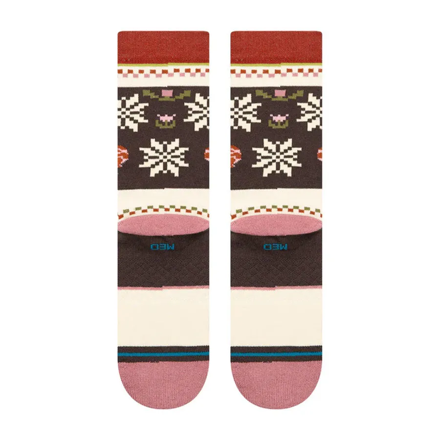 Stance Women's Mistling Toes Crew Sock Dustyrose