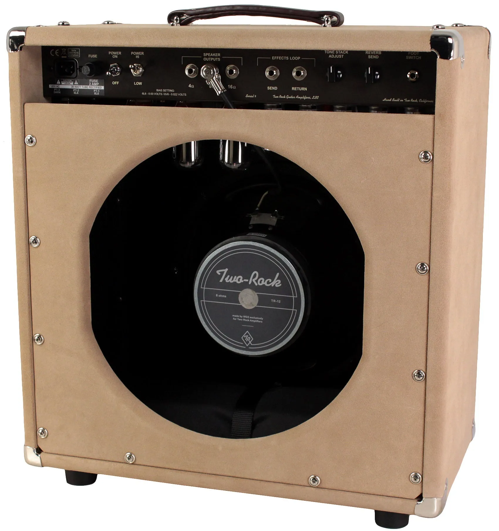 Two-Rock Vintage Deluxe 40/20 1x12 Combo, Dogwood Suede, Oxblood